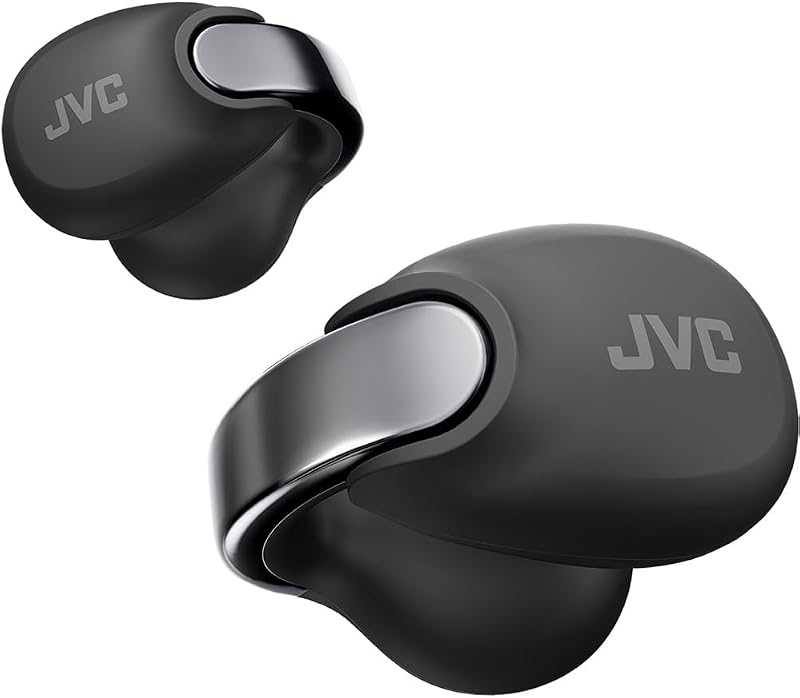 nearphones Style Clip d'oreille Ecouteurs sans Fils avec Boucle Brillante, Confortables, Bluetooth 5.3, Connexion multipoints, autonomie 24H, Application dédiée - HA-NP1T-B (Noir Charbon)