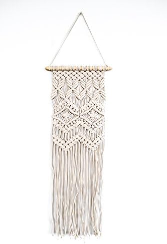 Homeizen Macrame Wall Hanging (33" L x 9.5" W, Natural)
