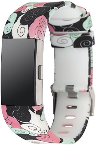 Fitbit Charge 2 Bands Classic New Fashion Sports Smart Watch Replacement Accessory Wristband (Flower-01)