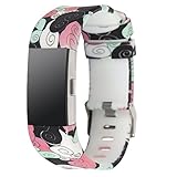 Fitbit Charge 2 Bands Classic New Fashion Sports Smart Watch Replacement Accessory Wristband (Flower-01)