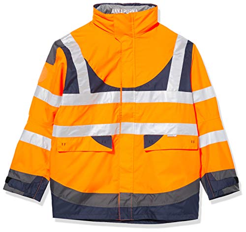 T2S PARKAANNAP4OM2L Parka Jacket High Vis Orange/Grey/Navy, Orange, PARKAANNAP4OM3L