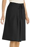 Orvis Women's Shoreline Linen Pintuck Drawstring Skirt, Black, 14