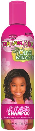 African Pride Dream Kids Olive Miracle Detangling Shampoo 12oz (6 Pack)