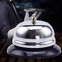 8.5x5.5cm Stainless Steel Bar Bell Desk Kitchen Hotel Counter Reception Restaurant Call Service