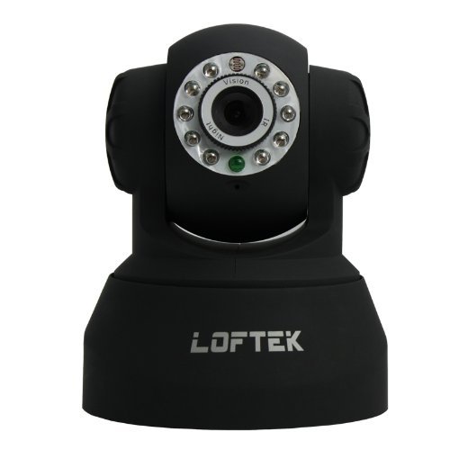 LOFTEKÂ® CXS 2200 Wireless/Wired Pan:270Â° & Tilt:120Â° Dual Audio Alarm Ip camera,15 Meter Night vision,3.6mm Lens ,67Â° Viewing Angle, Easy installation. Black.