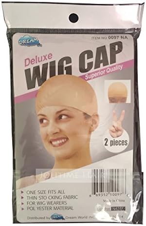 Jolitime Hair Wig Caps For Lace Front Wig and Full Lace Wigs Breathable and Comfortable 2 Pc Natural Beige