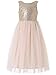 Bow Dream Flower Girl's Dress Sequins Gold 5
