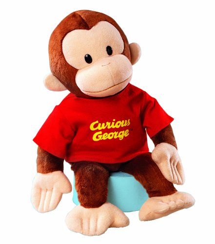 Russ Berrie Curious George with Red Shirt 16" Plush