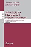 Image de Technologies for E-Learning and Digital Entertainment: First International Conference, Edutainment 2006, Hangzhou, China, April 16-19, 2006, Proceedi