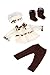 - Marshmallow - 4 Piece 18 inch Doll Outfit - Coat, Hat, Leggings and Boots (Doll Not Included)