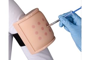 Ultrassist Injection Practice Kit for Nurse, Intradermal & Subcutaneous & Intramuscular 3 in 1 Injection Training Pad for Med