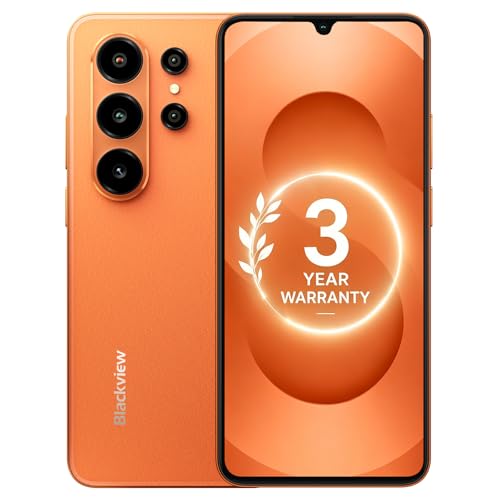 Blackview WAVE 10C Mobile Phones,Android 16 Phone,6.88" HD+ Unlocked Smartphone 16GB+32GB(1TB TF),32MP+13MP, 5000mAh,Dual SIM/Face ID/GPS/OTG,Warranty 3 Years,Orange