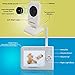 Babysense Upgraded Video Baby Monitor 3.5 Inch Screen with 2 Cameras (White) - Featuring White Noise, Camera with Night Light, Night Vision, Talk Back, Room Temperature, Lullabies and Wide Range