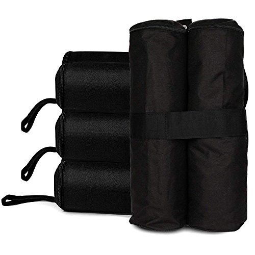 RONGT 60 Lbs Canopy Tent Weight Bags, Water-Proof Pop Up Canopy Tent Sand Bags for Instant Outdoor Sun Shelter Canopy Legs (four set)