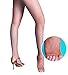 3C43 Women's Fine Soft Latin Rhythm Dance Tan Toffee Open Toe Fishnet Tight Stockings (L/XL)