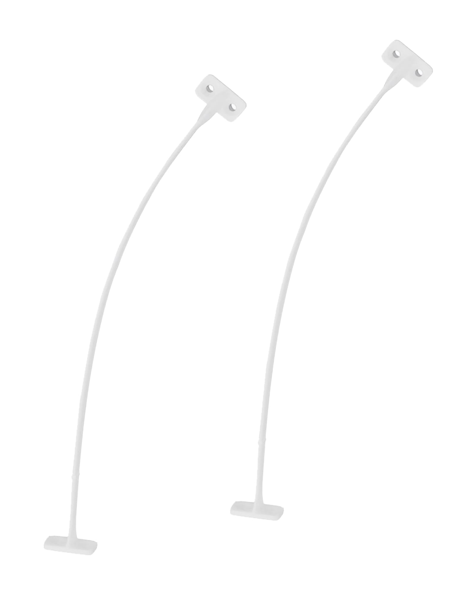 Gedotec H3951 Hatch Holder for Furniture Doors Hatch Fitting for Clothes Cupboard Flap Holder Kitchen White Plastic 200 mm Pack of 2 Flap Rope for Cupboard Doors & Bar Compartments