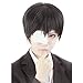 HH Building Ghoul Kaneki Ken Cosplay Wig Anime Costume Party Black Hair 12 Inch