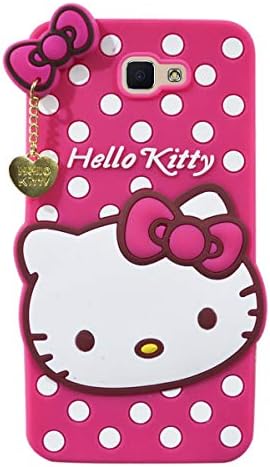 COVERNEW Hello Kitty Rubber Back Cover for Samsung Galaxy J7 Prime - Pink