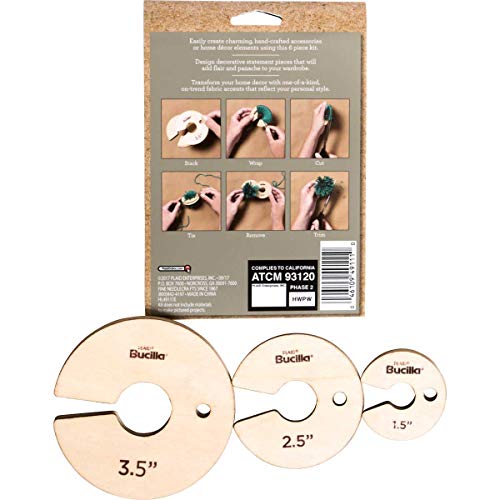Bucilla 49111 Pom Maker, one, 6 Piece
