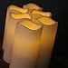 Enchanted Spaces Set of 6 Outdoor 3x6 Waterproof Resin Flickering LED Flameless Battery Candles with Timer and Remote and C Batteries Included
