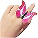 Fineder 20PCS Butterfly Rings for Kids, Adjustable Colorful Cute Rings for Little Girls, Children's Jewelry Set, Girl Pretend Play and Dress up Rings Little Girls Gift, No Repeating Colors