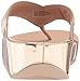 FitFlop Women's Crystall Sandal, Metallic Rose Gold, 7 M US