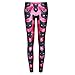 QZUnique Women's Cartoon Character Digital Printed Footless Elastic Leggings