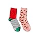 Zmart Women's Funny Cute Sweet Cartoon Animals Fruits Novelty Cotton Crew Socks 2 Pairs