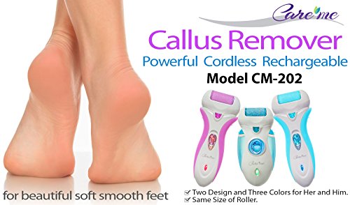 Rechargeable Pedicure Foot File Callous Remover - Electronic Foot Scrubber Removes Callus, Cracked, Dead, Hard Skin- A Must Have Foot Care Pedicure Tool (Purple) - Thumbnail 6