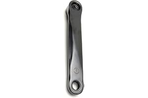 170mm Exercise Bike Crank Arm Set – Iron Left & Right Crank for Rhombic Hole (13×13mm) and M14-Thread Pedal Mount – Compatibl