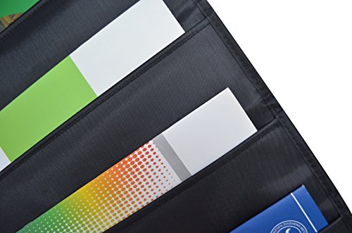 Kruideey Premium Hanging Wall File Organizer,Cascading Wall Organizer Best Pocket Chart for Home Organization, School Pocket Chart, Office Bill Filing .Easy Wall Storage Pocket Chart Black (1pack) - Thumbnail 3