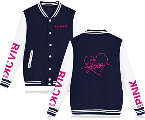 JUNG KOOK Kpop Blackpink Baseball Jacket Lisa Rose Jennie JISOO Sweater Coat