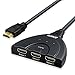 EAKAI HDMI Switch, 3D 1080P High Speed HDMI Switches Splitter with Pigtail Cable (Three Inputs One Output)