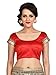 Shonaya Women`S Fashion Party Wear Georgette Embroidered Half & Half Saree With Unstitched Blouse Piece (Brown)