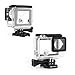 Side Open Protective Skeleton Housing Case with LCD Touch Backdoor for GoPro Hero 4, GoPro Hero 3, and GoPro Hero 3+ - Transparent Clear