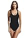 zeraca Women's Sexy Vintage Raceback Sporty One Piece Swimwear M8 Black