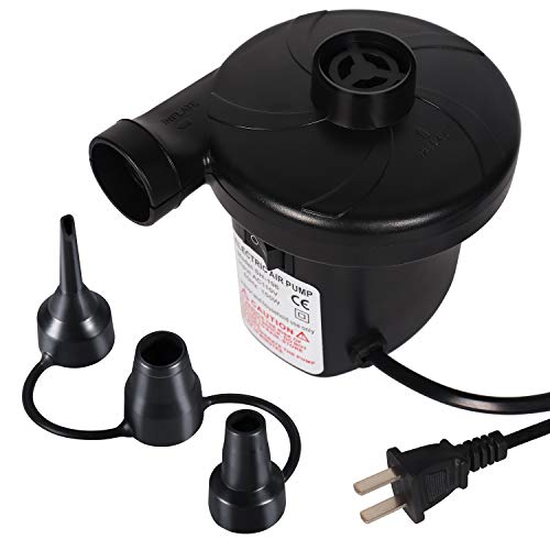 sanipoe Electric Inflatable/Deflated Air Pump, Quick-Fill Inflator Pump for Blow Up Pool Toys Air Mattress Rafts Floats - Thumbnail 7
