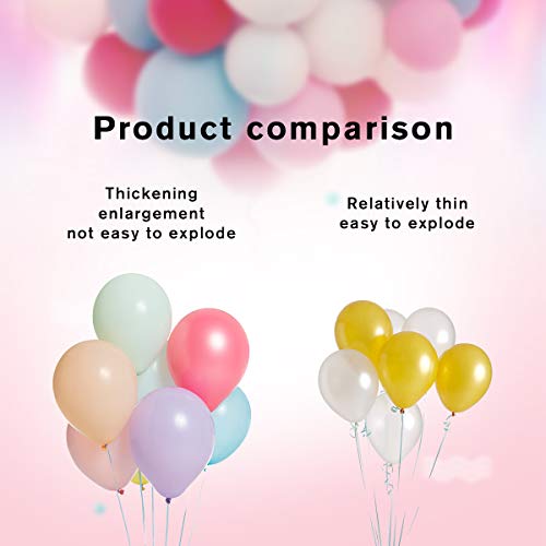 image for Vecook 100 PCS Party Balloons, 12 Inch High Quality Assorted Colorful 