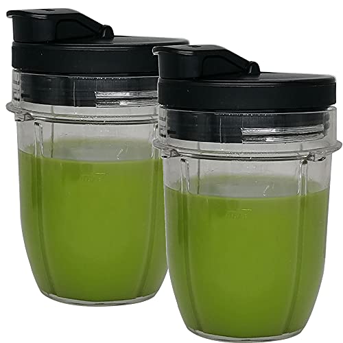 2 Replacement 350ML(12oz) Cup Mug Cups With Spout Lids, Compatible with