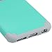 MOLLYCOOCLE iPhone 6 Plus, iPhone 6s Plus Case, Hybrid Heavy Duty Cover Dual Layer Hard PC Soft TPU Bumper Protective Cover for iPhone 6/6s Plus 5.5 inch, Mint Green
