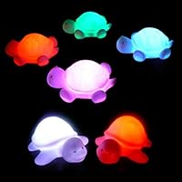 Shaoge Flashing Light Up Toy Turtle LED 7 Colors Changing Night Light Lamp