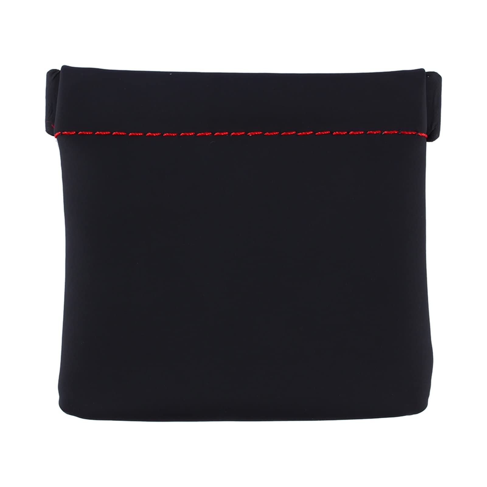 SALALIS Soft Elastic Earbuds Pouch Case, PU Leather Carrying Pouch Case Bag Pocket Earphone Case Universal Headphone Pouch Portable Earbuds Bag (Black)