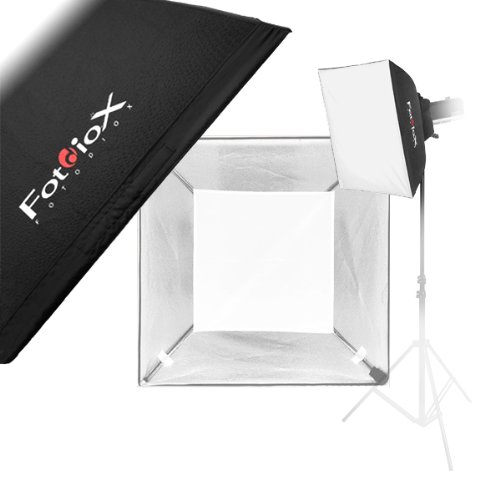 Fotodiox Pro 24x24" Softbox for Studio Strobe/Flash with Soft Diffuser and Universal Speedring (3"-6" Diameter) and Eggcrate (2x2x1.5" Grid)