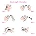 Wleec Beauty 80 Pairs False Eyelash Pack Eyelashes Set, 10 Pairs Strip Lashes Each Style/8 Style