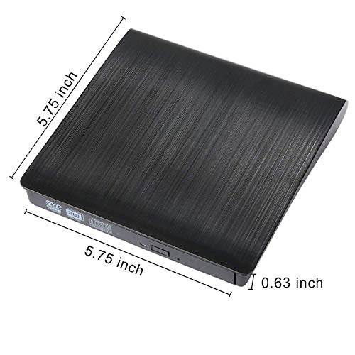 External CD Drive, USB 3.0 Portable CD DVD Player,Ultra Slim CD DVD Drive Burner Reader Writer with Embedded Cable, Excellent External DVD Drive for Mac Laptop Notebook and Desktop - Thumbnail 4