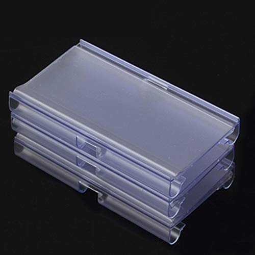 60 PCS Clear Plastic Label Holder Wire Shelf Retail Price Tag Label Card Merchandise Sign Display Holder IRCHLYN (6cm x 4.2cm)