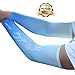 JueDi Sun Sleeves Cool Ice Long Large Arm Sleeves Uv Protection for Youth&Adult Men&Women Outdoor Sports Golf Cycling Driving Gardening Fishing Running SPF50+ 1Pair Blue M