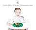 Qshare Toddler Plate, Portable Baby Plate for Toddlers and Kids, BPA-Free FDA Approved Strong Suction Plates for Toddlers, Dishwasher and Microwave Safe Silicone Placemat 11x8x1 inch
