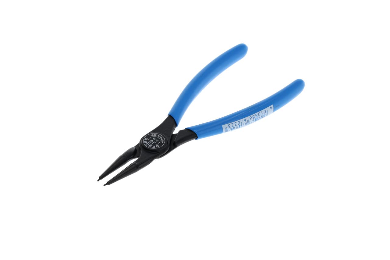 GEDORE Circlip Pliers for Inner circlips, Straight Jaws, Shaft Dia. 8-13 mm, Tip Dia. 0.9 mm, Steel, 8000 J 0