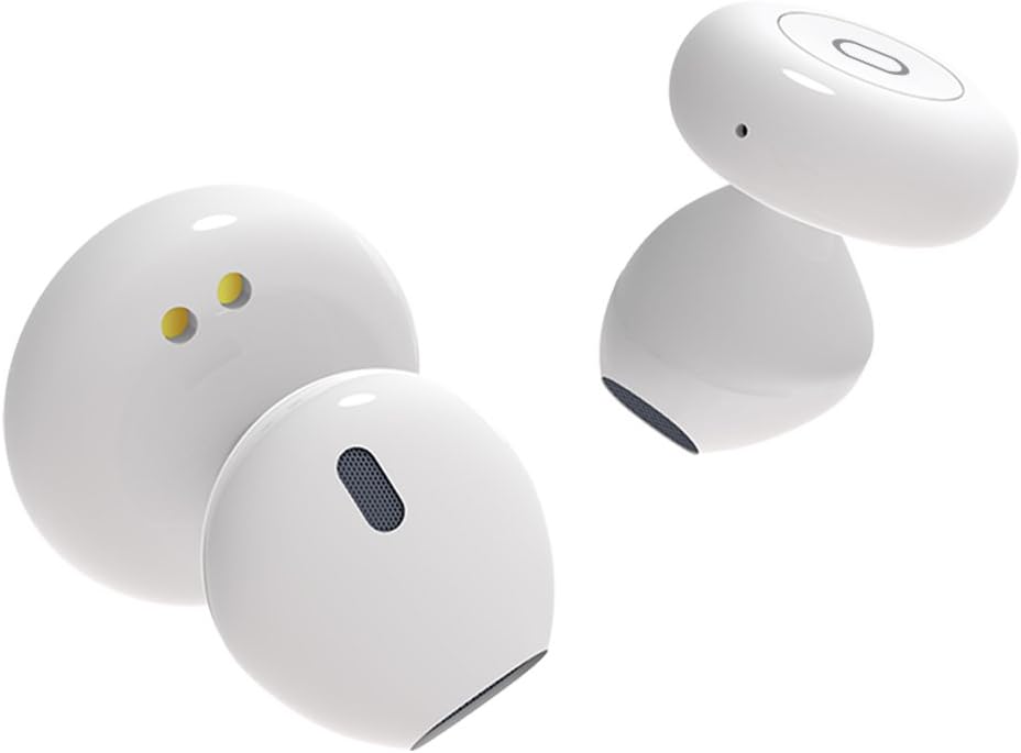 PROCUS Wireless Stereo In-Ear Earphones with Mic and Charging Case (White)